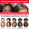 250 Density Straight 13x6 HD Black Lace Frontal Wigs 5x5 Glueless 30 40 Inch 13x4 Lace Front Human Hair Wig Bone Closure Wear Go