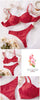 Ladies Smooth Comfortable Thin Underwear Women Sexy Nightwear Inner Solid Color Sleep Underwear Bra Set