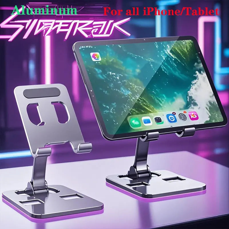 Foldable Mobile Phone Holder Stand Tablet Desk Mount Table Flexible Adjustable Desktop Live Lazy Bracket Support For All Phones