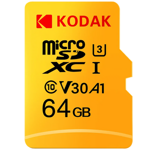 Kodak Micro SD Card Memory Card Class 10 64GB U3 4K High Speed Cartao De Memoria Flash Memory TF Mecard C10
