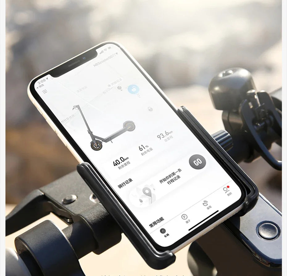 Xiaomi Ninebot Handlebar Phone Holder Electric Vehicle Bicycle Kickscooter Motorcycle Electric Scooter Mobile Phone Stand Stable