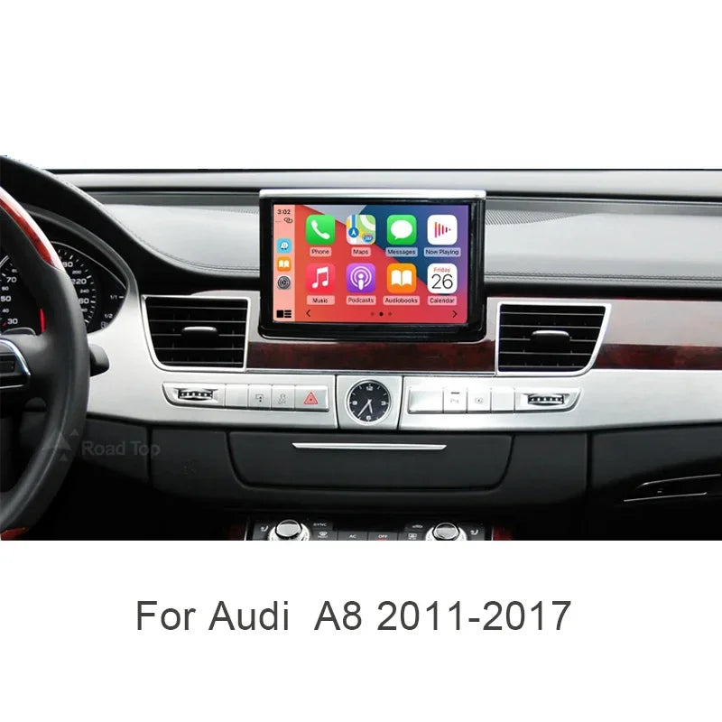 2025 New AUTOABC  Wireless Android Auto for Audi Car A8 2011-2017 Carplay Interface Mirror Link Air Play