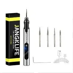 JANGKLIFE USB Cordless Rotary Tool Kit Woodworking Engraving Pen DIY For Jewelry Metal Glass Mini Wireless Drill