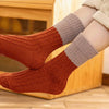 Winter Children Home Sleeping Socks  Indoor Socks Patchwork Color  Socks Mid Tube Socks Striped Socks Floor Socks