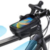 Touch Screen Bicycle Frame Top Tube Bag Light Barrier Waterproof Bike Pouch Phone Case Hard Shell Case Cycling Accessories