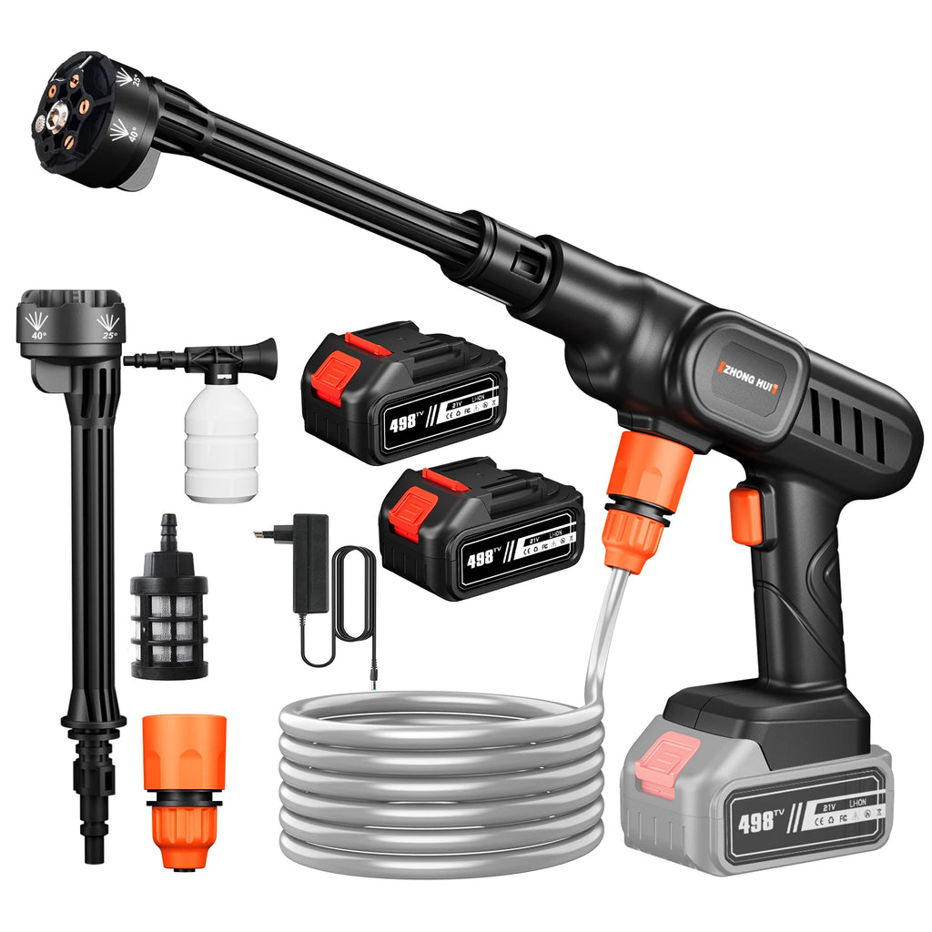 Cordless High Pressure Water Gun for Plant Watering House Cleaning 10000mAh/20000mAh Household Car Washing Spray Machine