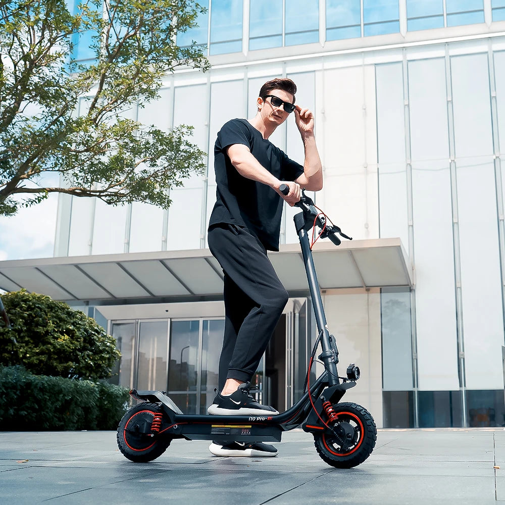iscooter i10pro Electric Scooter 10 Inch Tire 800W 48V 15Ah Foldable eScooter Max speed 45km/h Range 60KM Kick Scooter With App