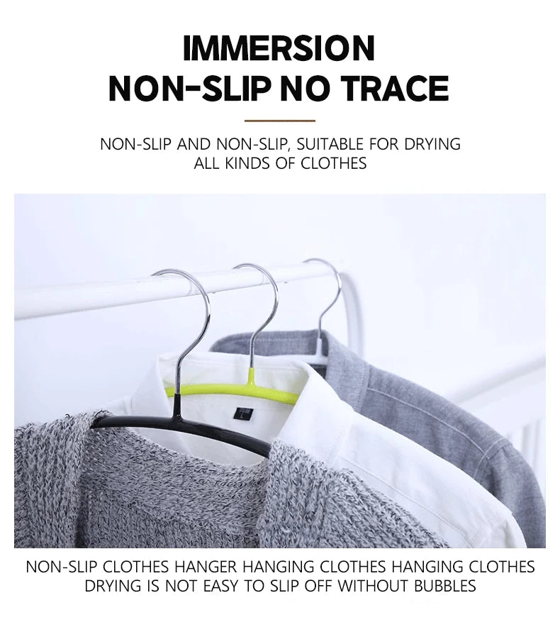 5PCS Impregnated Plastic Semi-circle Adult Clothes Hanging No Trace Non-slip Bolting Clothes