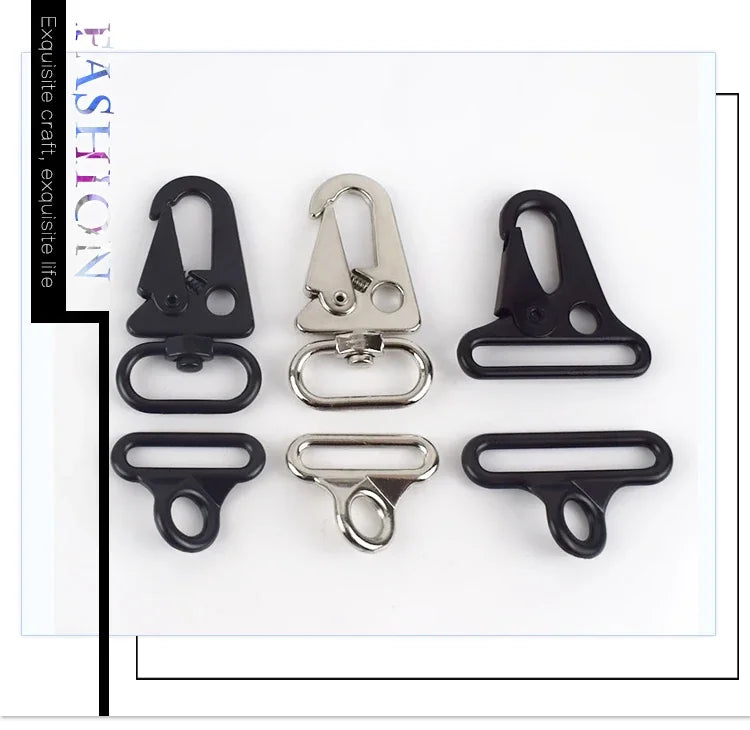 2/3/4/5/10Sets Metal Buckles For Bag Strap Swivel Lobster Clasp Spring Snap Buckle Backpack Webbing Hook DIY Sewing Accessories