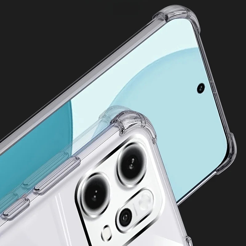 Transparent Phone Case For Oppo Reno 14 Pro Soft TPU Silicone For Oppo Reno14 F 14Pro 14F Back Cover Clear Case