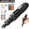 JANGKLIFE USB Cordless Rotary Tool Kit Woodworking Engraving Pen DIY For Jewelry Metal Glass Mini Wireless Drill