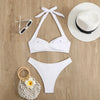 Sexy Women's Swimsuit 2025 Summer Bikini Two-piece Swimwear for Woman Beachwear Halter Bikinis Sets Swimming Beach Bathing Suits
