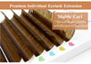 ABONNIE Dark Brown Eyelash Extension Mix 8-15mm Mink Individual Eyelash Lashes High Quality Color Natural Korean Eyelashes