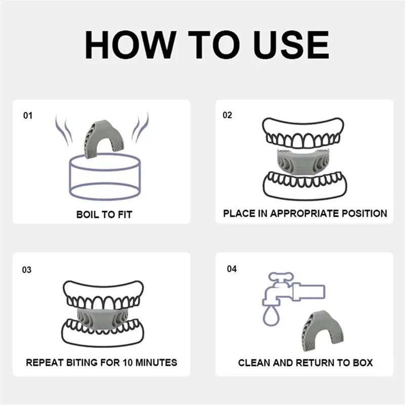 U Shape Jaw Exerciser New Facial Pop N Go Mouth Jawline Face Fitness Muscle Chew Ball Bite Breaker Training Equipment