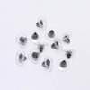100pcs/lot Gold Post Nuts Silicon Stud Earring Back Blocked Ear Plugging For Earrings Stoppers Jewelry Making Accessories