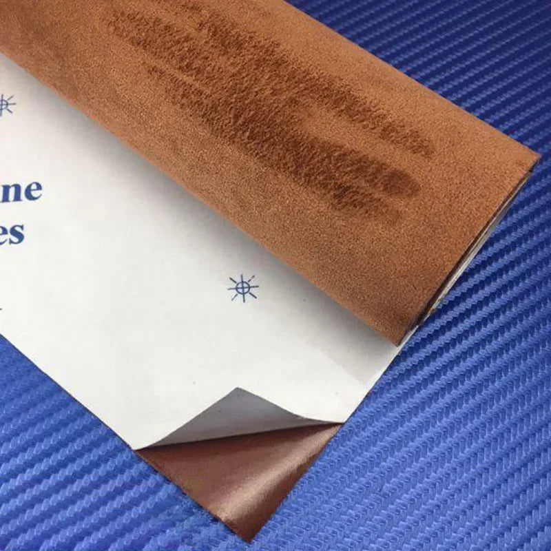 Self Adhesive Suede Fabric Faux Suede Leather For Jewelry Craft Decor Self-Adhesive Film For Car Suede Indoor Styling Decal