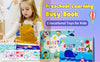Yeahbo Busy Book for Kids 2 3 4 5 Year Old Girls Boys, Montessori Toys, Toddler Educational Toys Gifts for 2-5 Year Old Kids