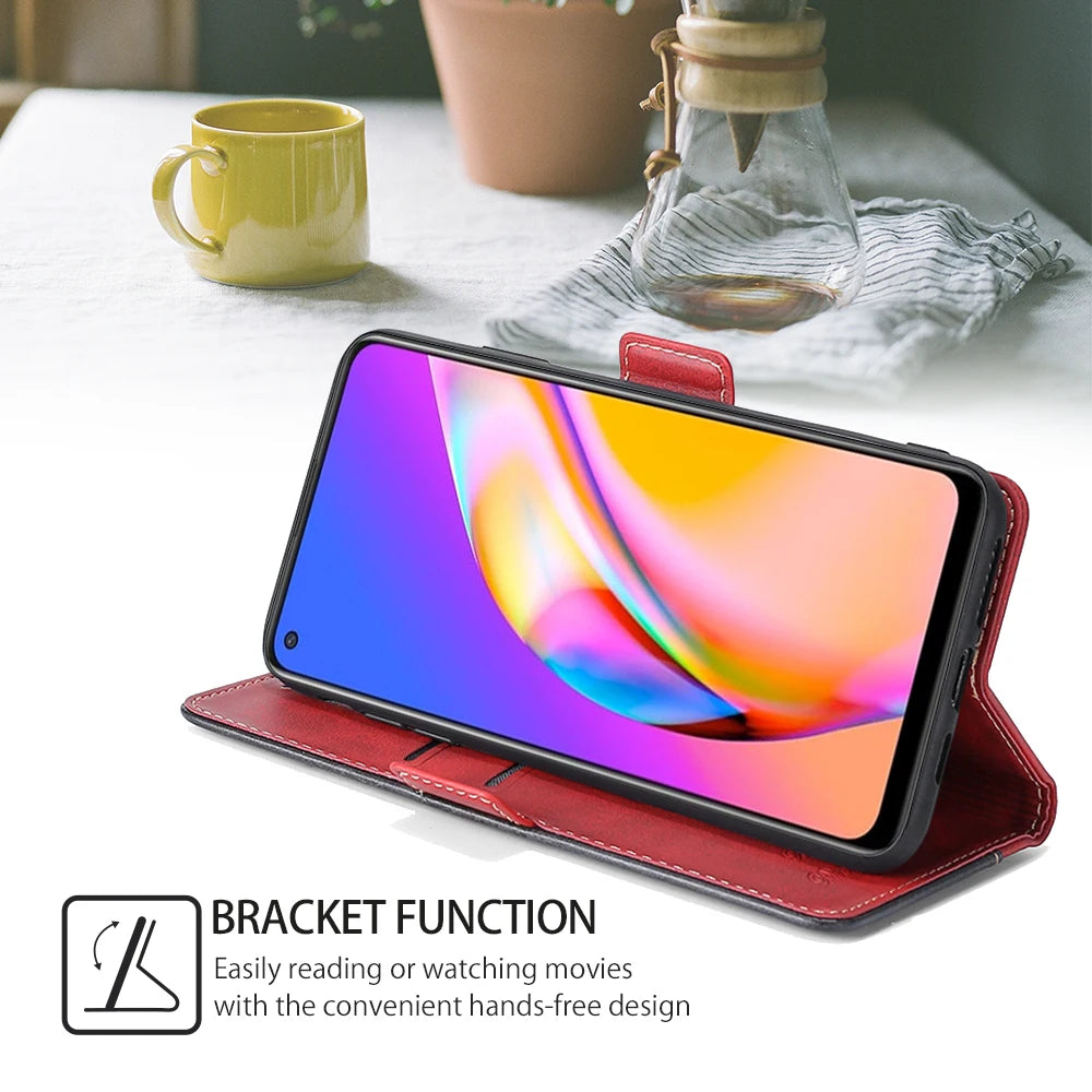 Magnetic Wallet Phone Case for OPPO Reno 5 4 Pro Plus Lite SE 5Z 6Z 5F 5K Flip Cover Card Slots Leather Case Funda Coque