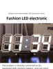 3D LED Wall Clock: Modern Digital Design with Nightlight & Luminous Alarm for Living Room Decor