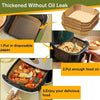 50Pcs Disposable Air Fryer Paper Oil Absorbing And Anti Oil Paper Tray Non Stick Baking Pad Large Toughness Square