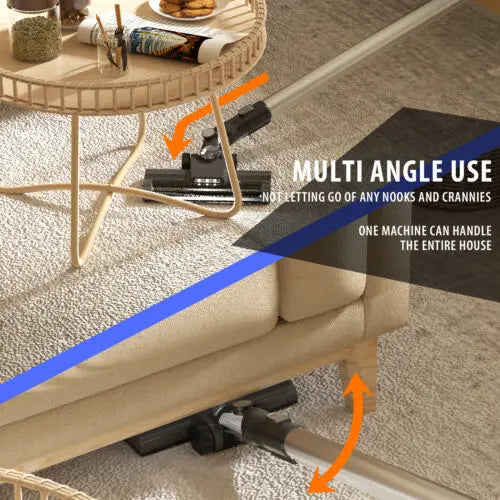 Pet Friendly-Cordless Vacuum Cleaners,6-in-1 Stick Vacuum Up to 40 Mins Runtime,30Kpa for Home/Carpet/Hardwood Floor/Pet Hair