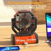 Portable USB Rechargeable Camping Fan Wireless Handheld Cooling Fan with Hook 270° Rotatable Head 10000mAh 20000mAh