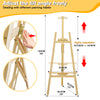 Wooden Artist Easel Adjustable Height Artist Easel Adjustable Drawing Holder tand for Painting Portable Artist Easel Sketch