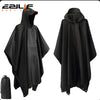 Waterproof Rain Poncho Lightweight Hooded Rain Coat Picnic Mat Blanket Sun Shelter for Outdoor Camping Hiking Cycling Climbing