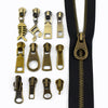 5/10Pcs Meetee 5# Bronze Zipper Slider Pull for Metal Zippers Sewing Bag Zips Puller Head Clothes Zip Repair Kit DIY Accessories