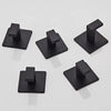1-4pcs Bathroom Adhesive Wall Black Robe Hooks Towel Hook Coat Holder Keys Clothes Hanger Bathroom Kitchen Hardware Accessories
