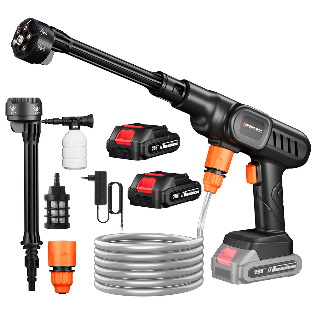 Cordless High Pressure Water Gun for Plant Watering House Cleaning 10000mAh/20000mAh Household Car Washing Spray Machine