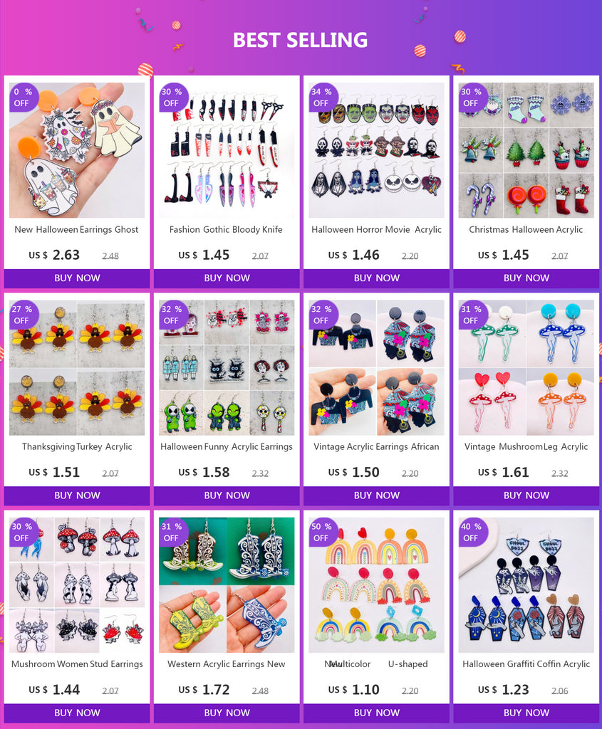 Thanksgiving Turkey Acrylic Earrings Fashion Glasses Turkey Asymmetric Drop Earrings for Women Thanksgiving  Jewelry Gifts