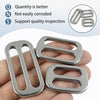 2-10Pcs 20-38mm Stainless Steel Bag Strap Buckles Tri-Glide Slider Ring Buckle Garment Belt Clip Clasp Adjuster Hook Accessories
