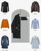 Thick Garment Suit Hanger Cover Bag with Zipper, Closet Storage Dust Coat Cover for Hanging Clothes, Breathable Dress Gown Bag
