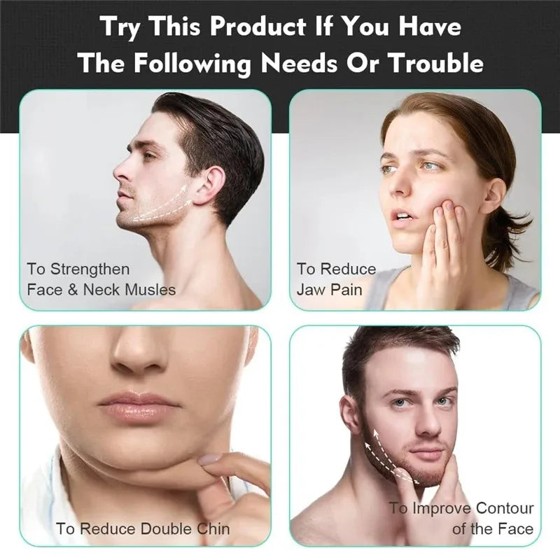 U Shape Jaw Exerciser New Facial Pop N Go Mouth Jawline Face Fitness Muscle Chew Ball Bite Breaker Training Equipment