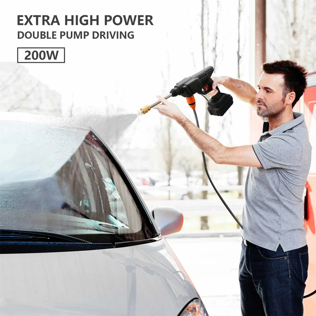 Cordless High Pressure Water Gun for Plant Watering House Cleaning 10000mAh/20000mAh Household Car Washing Spray Machine