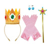 2025 Cartoon Princess Crown Cosplay Pentagram Magic Stick Earring Set Anime Girl Dress Up Halloween Christmas Gift