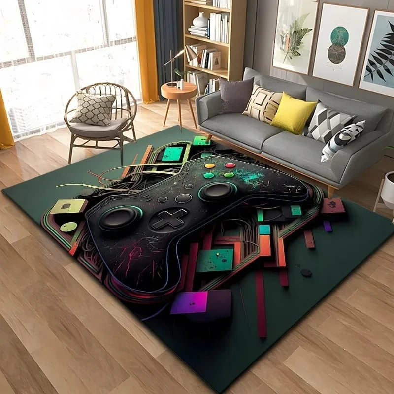 3D Game Controller Carpet Anime Carpet Living Room Decoration Rugs for Bedroom Carpets for Super Sized Gaming Carpet