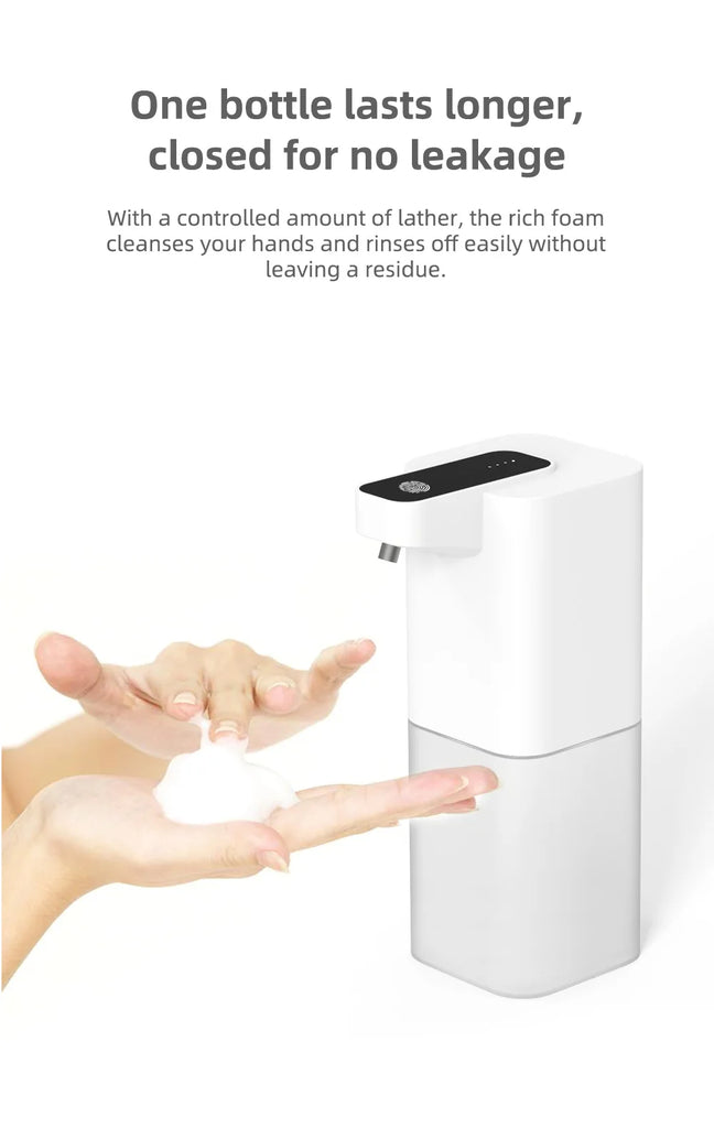 Automatic Soap Dispenser Infrared Sensing Foam Hand Sanitizer USB Rechargeable Foaming Hand Soap Dispenser For Home Bathrooms