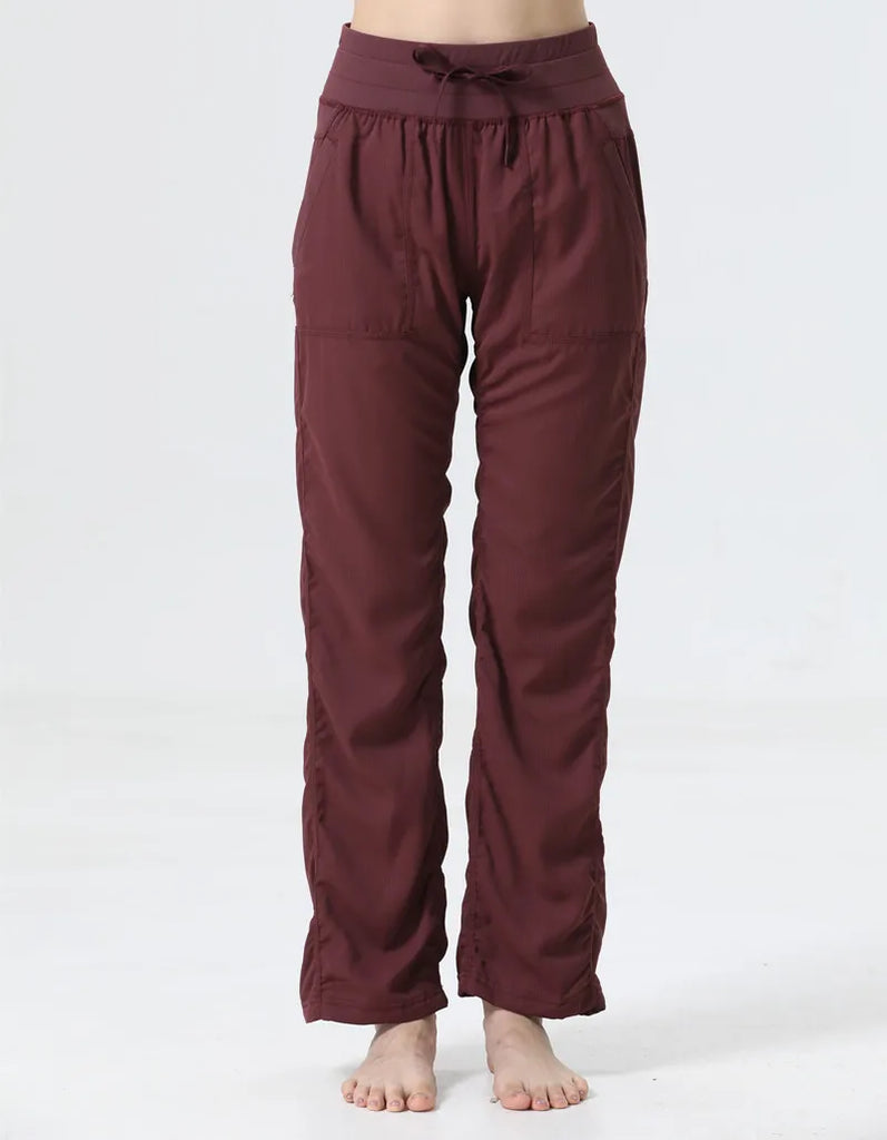 Women's New Folded Yoga Pants Super Soft Loose Micro Horn Fitness Commuter Leisure Sports cropped pants