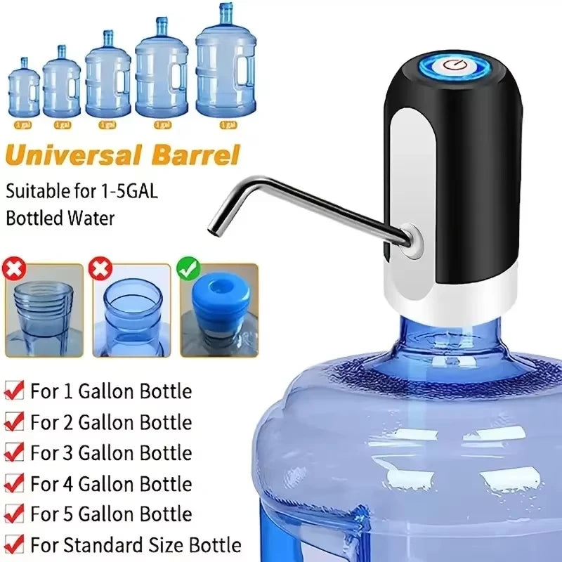 Xiaomi Electric Wireless Pumping Water Bottled Automatic Dispenser Bottle USB Rechargeable Electric Water Dispenser Bottle New