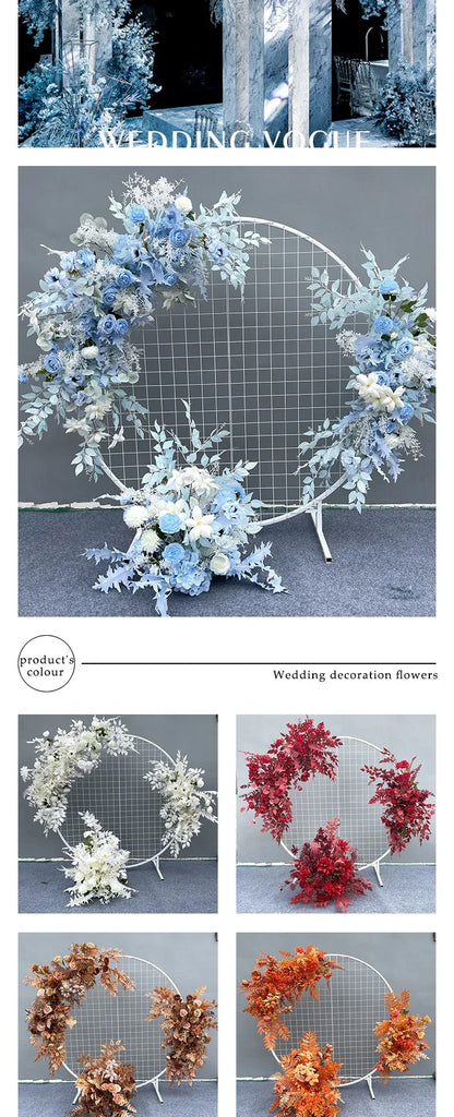 Wedding flower arrangement simulation silk flower round pavilion wedding flower flower