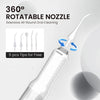 Dental Water Flosser Professional Cordless Rechargeable Electric Oral Irrigator Water Jet for Teeth Braces Care with 5 Jet Tips