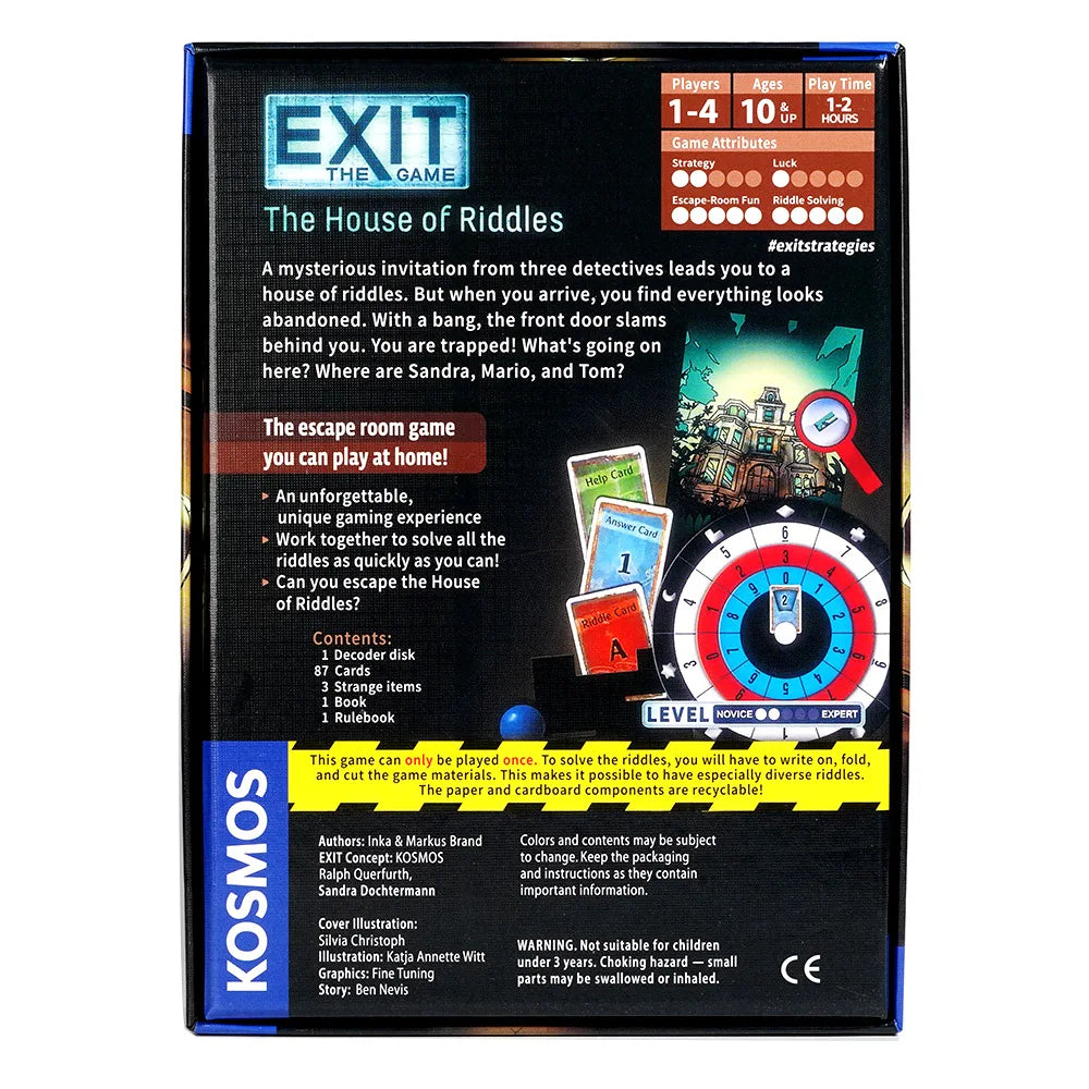 EXIT: Dead Man on the Orient Express, Mystery Solving Card Game, Family Games for Game Night, Party Games for Adults and Kids