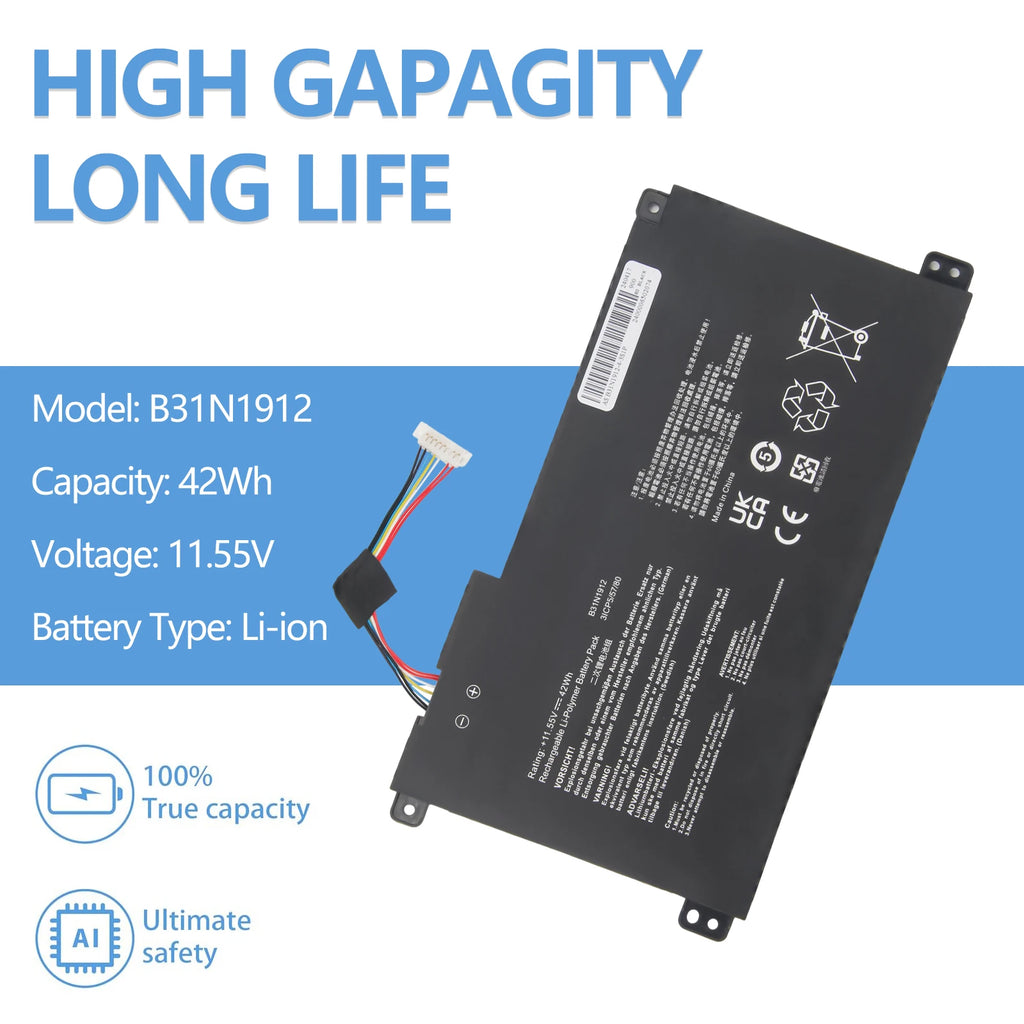 Oyomba B31N1912 C31N1912 Laptop Battery Compatible with ASUS VivoBook 14 E410MA L410MA E410KA E510MA E510KA F414MA EK018TS