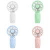 Mini Portable Fans Handheld USB Rechargeable Fan Air Cooler Outdoor Travel Hand Fans Ventilation Fan
