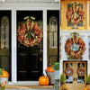Thanksgiving Wreath Artificial Flower Decoration Idyllic Wall Hanging Fall Decorations Front Door Indoor Outdoor Harvest Autumn