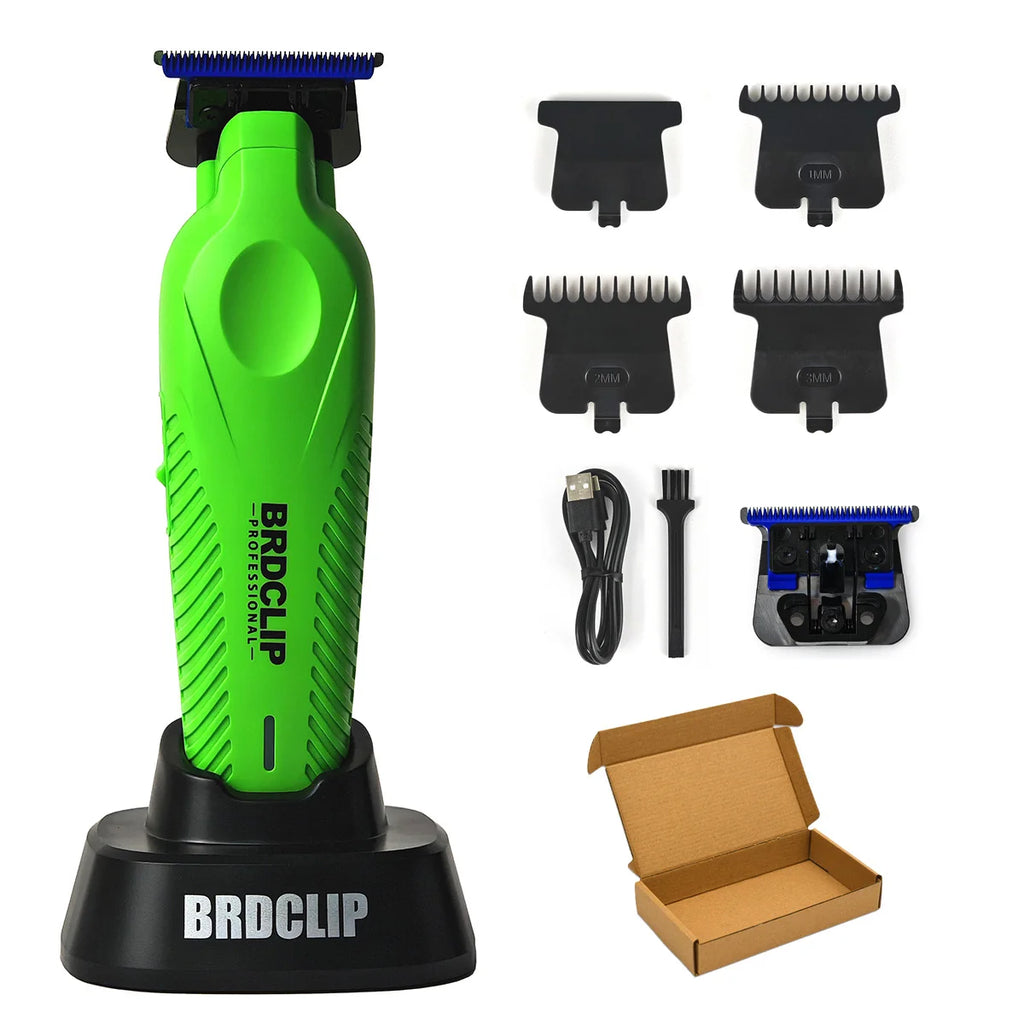 BRDCLIP BRD9615 9000PRM Professional Men's Hair Trimmer Barber Finish Electric Clipper DLC Blue Blade Hair Cutting Machine
