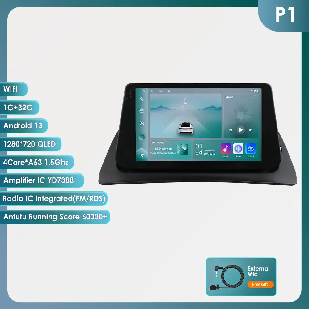 Hizpo Car Radio Android Auto For Renault kangoo 2009-2018 Multimedia Player Carplay GPS Intelligent System NO 2DIN DVD Head Unit