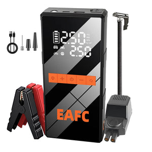 2 in 1 Car Jump Starter with Air Compressor Car Battery Emergency Boosters 1200A 12V Power Bank Portable Starting Device